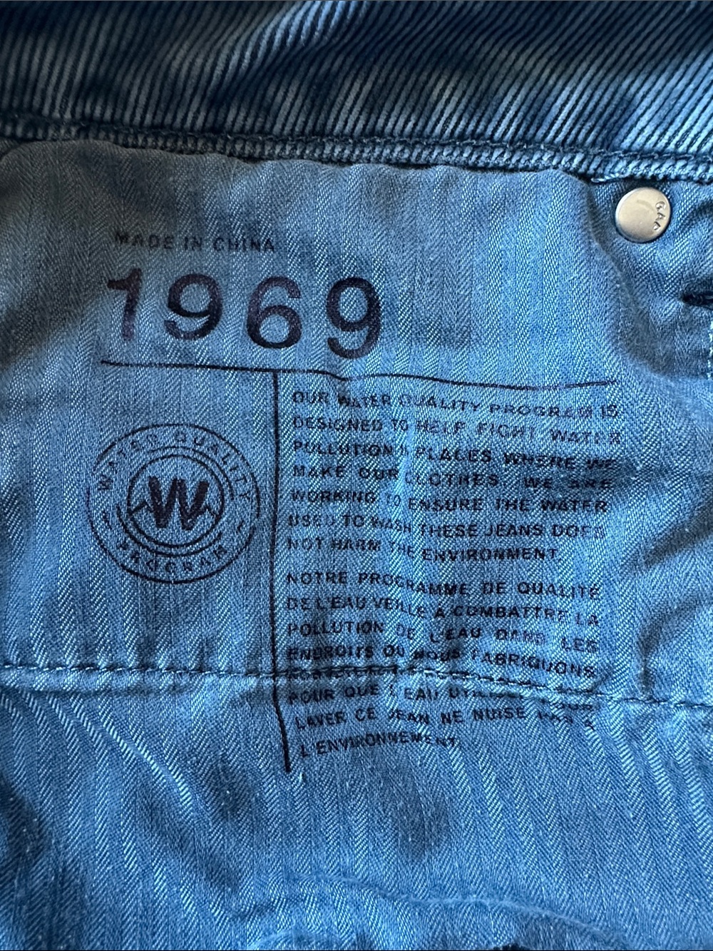 GAP Women’s “Always Skinny” Prettiest Steel Blue Fine Corduroy Pants Sz 30 GUC - Picture 8 of 12